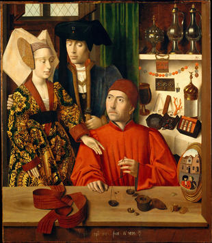 Petrus Christus, A Goldsmith in His Shop