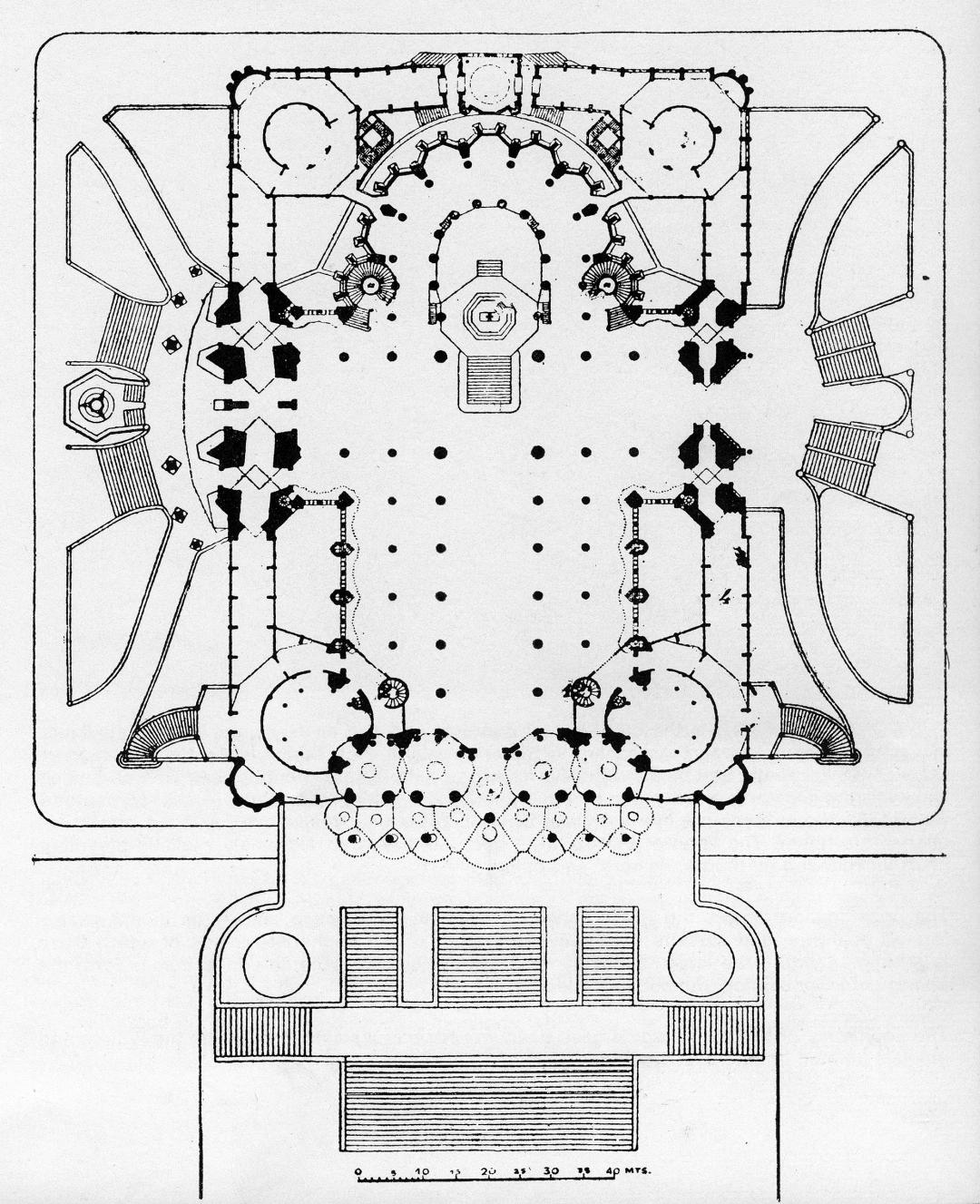 Plan for the Sagrada Familia