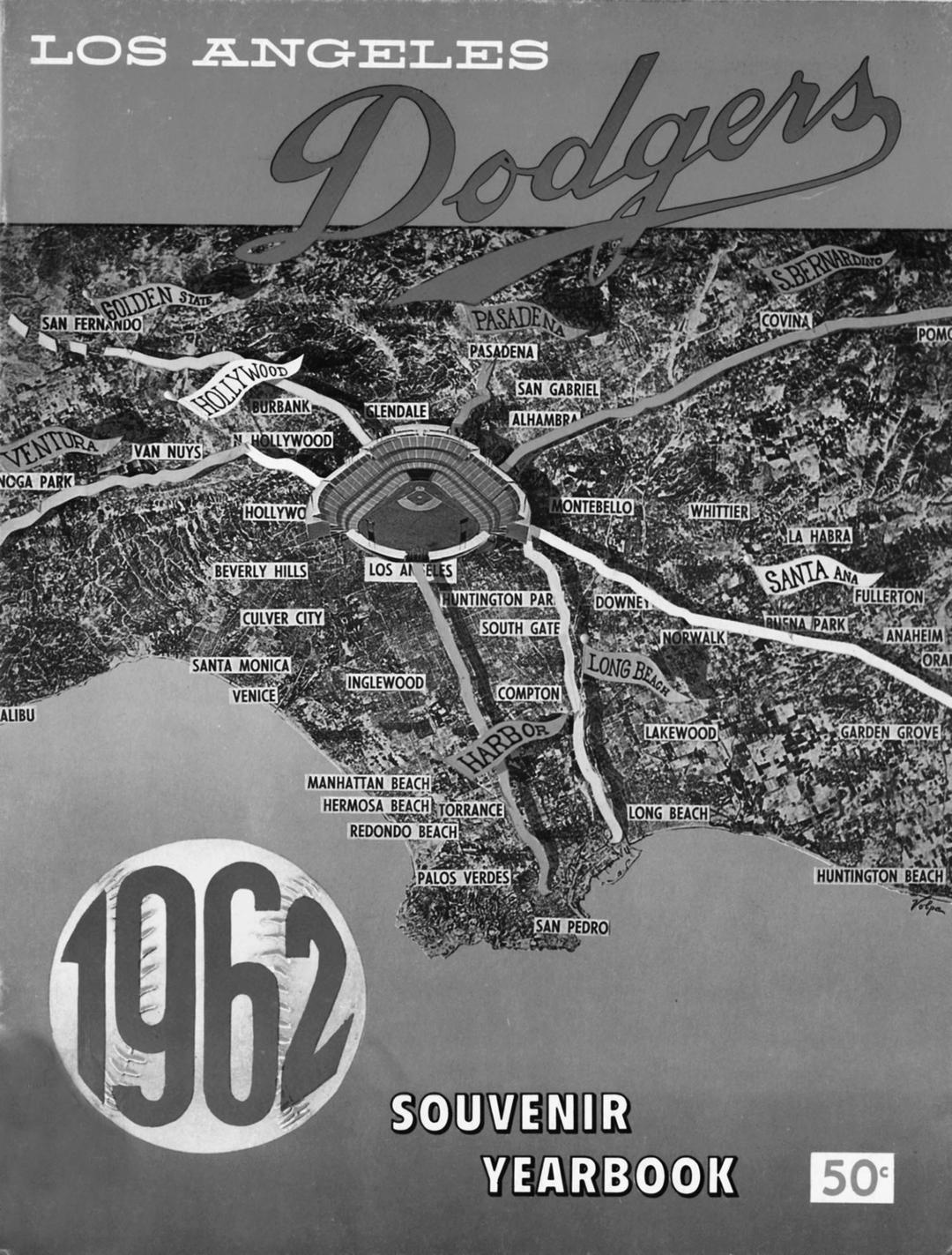 Dodgers program, 1962